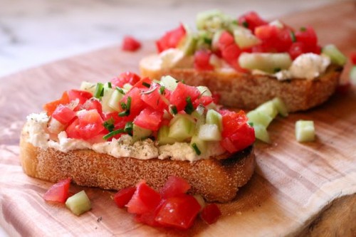 salad tartine