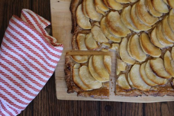 salted french apple tart